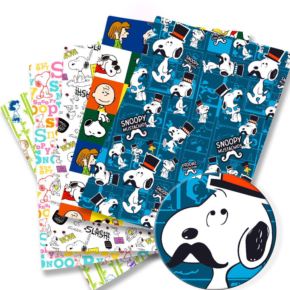 Sewing And Textile - タカラトミースヌーピー生地 140 × 50 センチメートル漫画ポリエステル綿生地パッチワークティッシュ子供ホームテキスタイル縫製人形ドレスカーテン