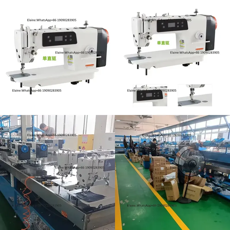 Sewing Factory - QK-525-D2工場卸売高速サーボモーター工業用ロックステッチミシン（自動糸切り付き）