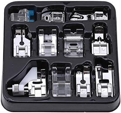 Sewing Factory - 11個入り押さえ金具セット - ブラザー、シンガー、ベビーロック、ジャノメ、トヨタの低シャンクミシン用ウォーキングフットキット