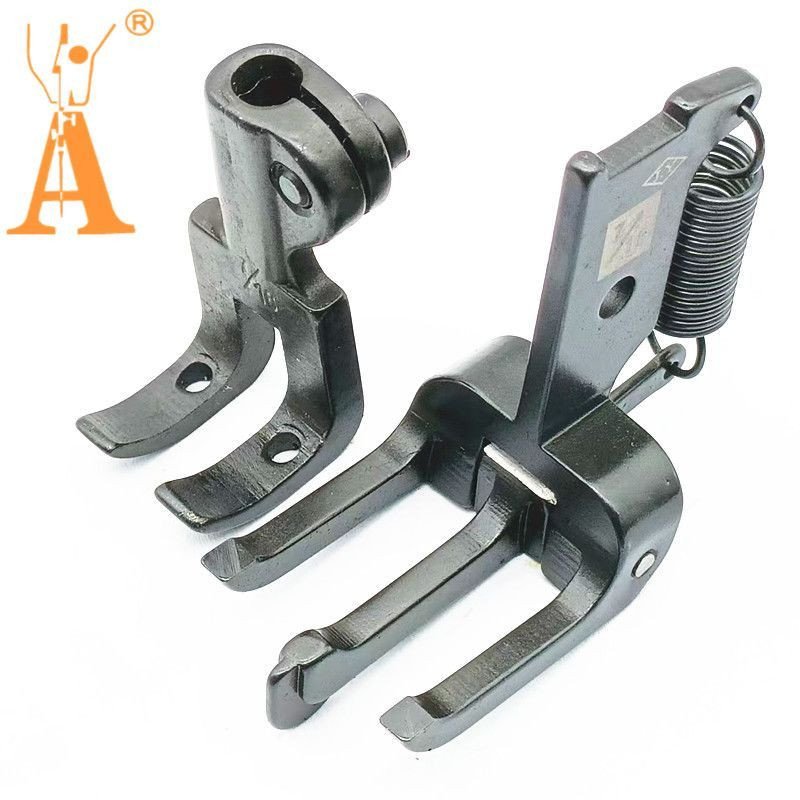 Sewing Machine Needle - ウォーキングプレッサーフットセット、ダブルニードルミシン用センターガイド付き、コンソー339 369RB、ジューキLU-1560対応 # 213-74657