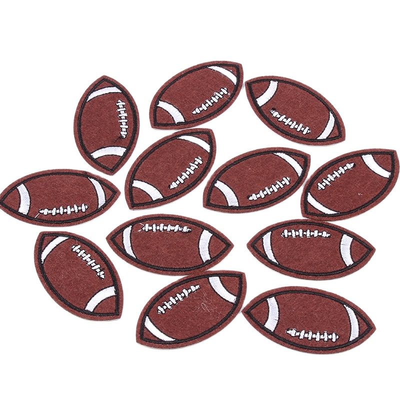 Velcro Sew On - 10 ピース/ロットアイロン接着サッカーパッチ刺繍サッカーステッカー Diy スポーツボールアップリケジーンズ服バックパックモチーフバッジ