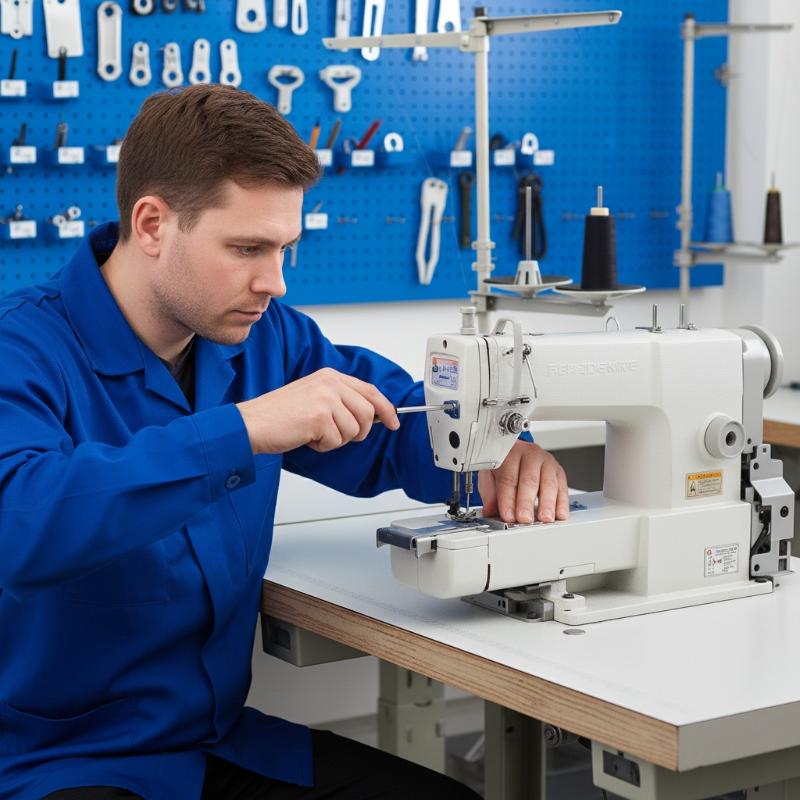 Sewing In Textile - 工業用ミシン用三針五本糸ジグザグフットセット、大規模繊維製造用調整可能幅ガイド付き