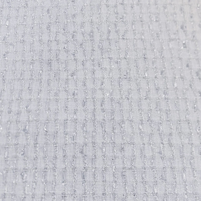 小さな格子と明るいワイヤーヤーン染めブレードツイード生地、女 - Sewing Tweed Fabric のレビューと価格