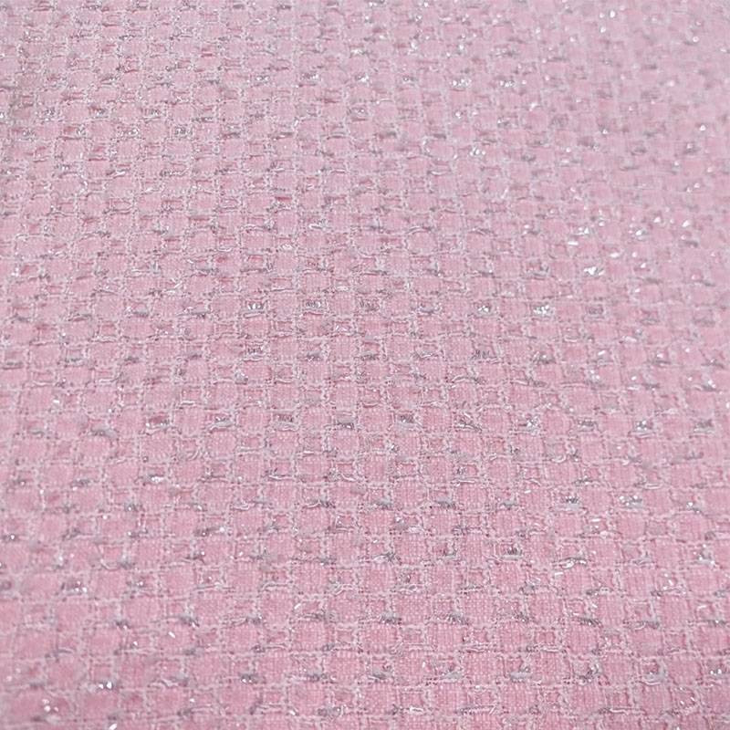 小さな格子と明るいワイヤーヤーン染めブレードツイード生地、女 - Sewing Tweed Fabric のレビューと価格