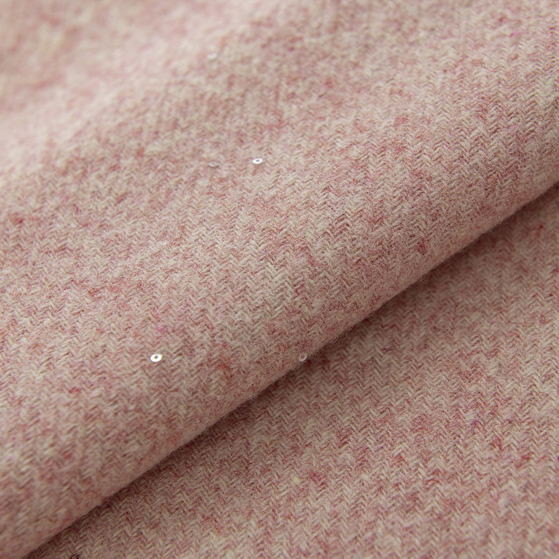 星空スパンコールウールブレンドツイード生地、衣類、コート、ス - Sewing Tweed Fabric のレビューと価格