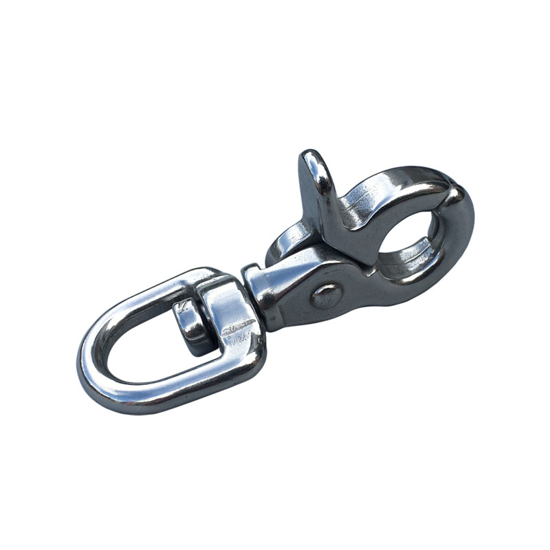 ステンレス鋼のスナップフック,回転式バックル,有刺青,バック - Hook Eye Fastener のレビューと価格
