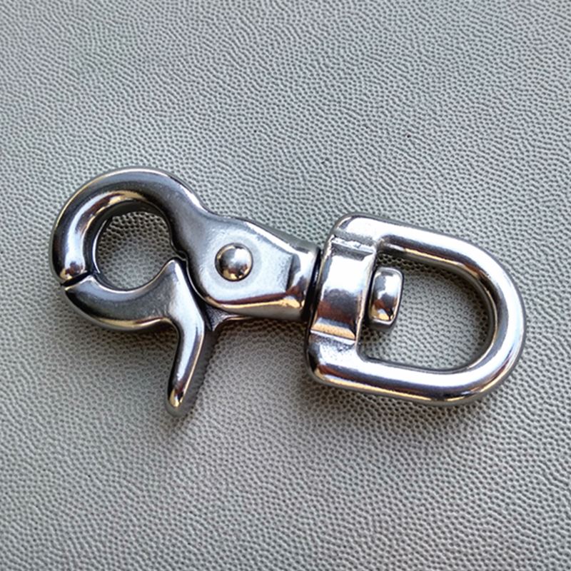 ステンレス鋼のスナップフック,回転式バックル,有刺青,バック - Hook Eye Fastener のレビューと価格