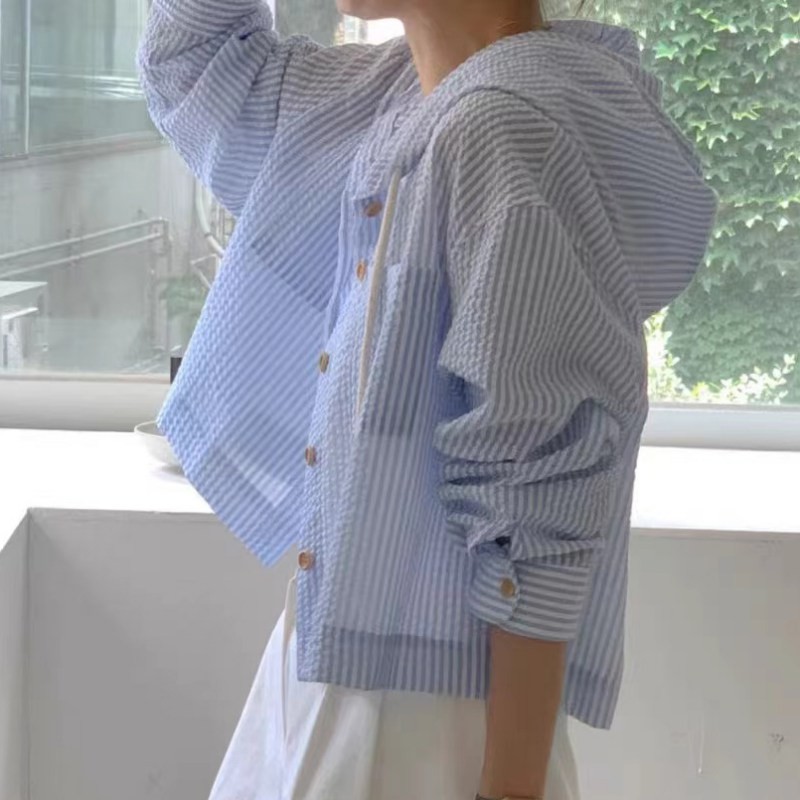 女性シャツ夏のファッションサンシェード長袖カジュアル - Sewing Garments のレビューと価格