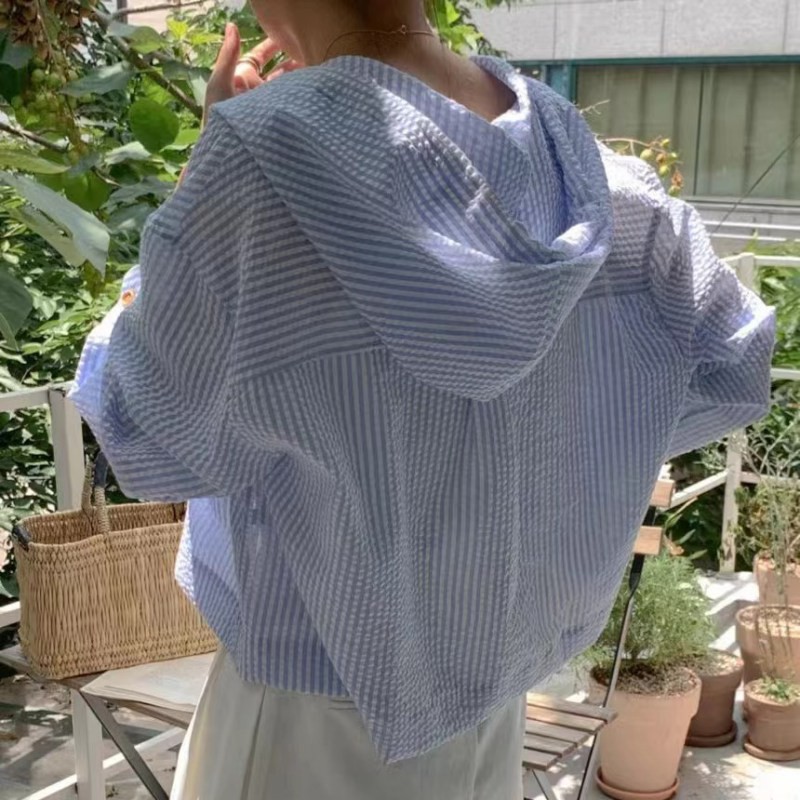 女性シャツ夏のファッションサンシェード長袖カジュアル - Sewing Garments のレビューと価格
