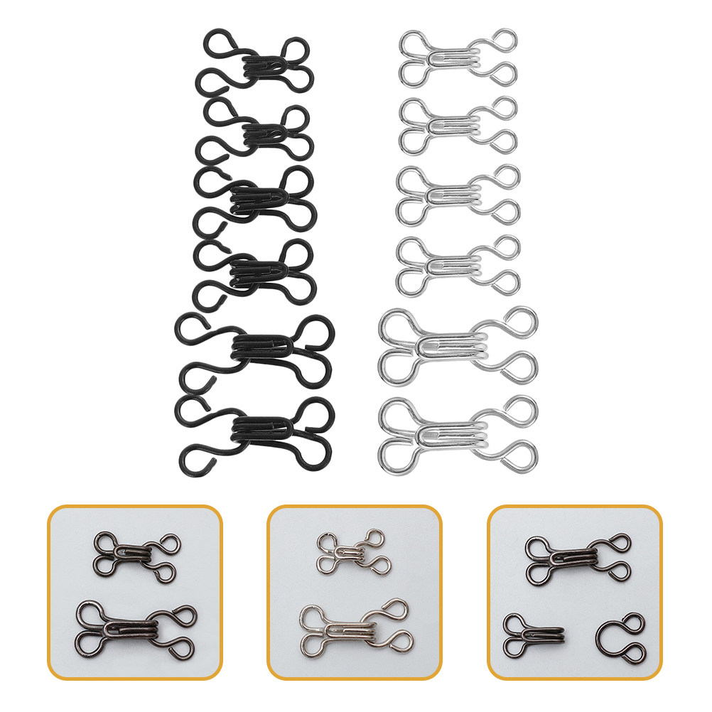 120個入り服飾用フック、縫製用アイフック、強力真鍮製留め具 - Hook Eye Fastener のレビューと価格