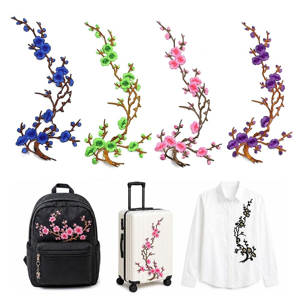 DIY桜の花アイロン接着パッチ アイロン接着＆縫い付け ホッ - Sewing In Textile のレビューと価格