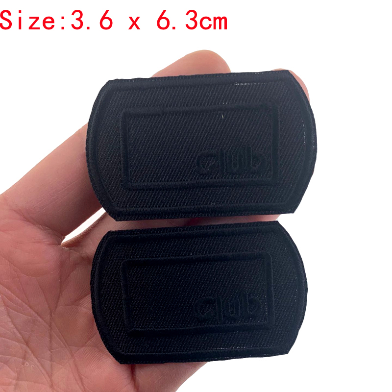 5 個黒パッチ服アイアンで手紙クラブアップリケストライプステ - Velcro Sew On のレビューと価格