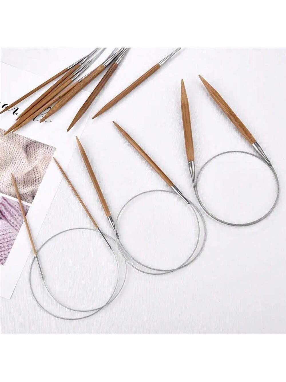 1 個 3.0-10 ミリメートル天然竹円形編み針ステンレス - Sewing Necessities のレビューと価格