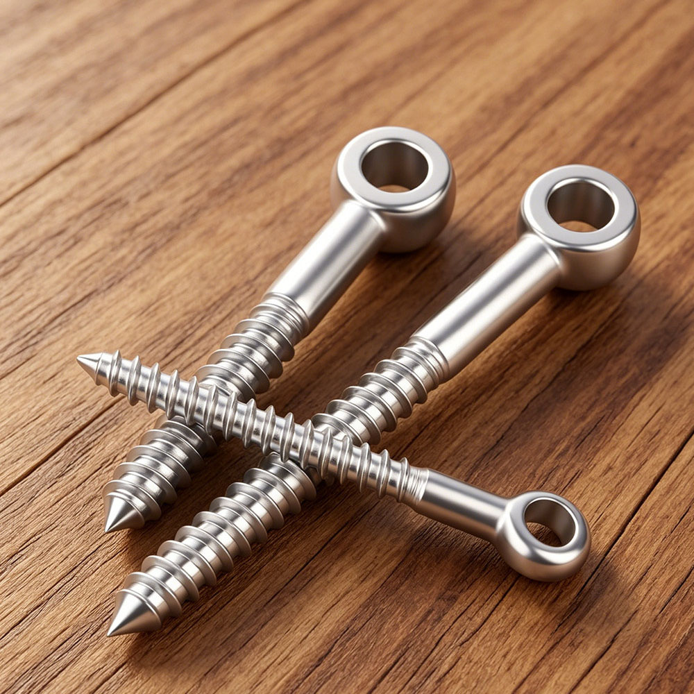 M4 M5〜M10 316ステンレス鋼アイ型ネジ 木製端末リ - Hook Eye Fastener のレビューと価格