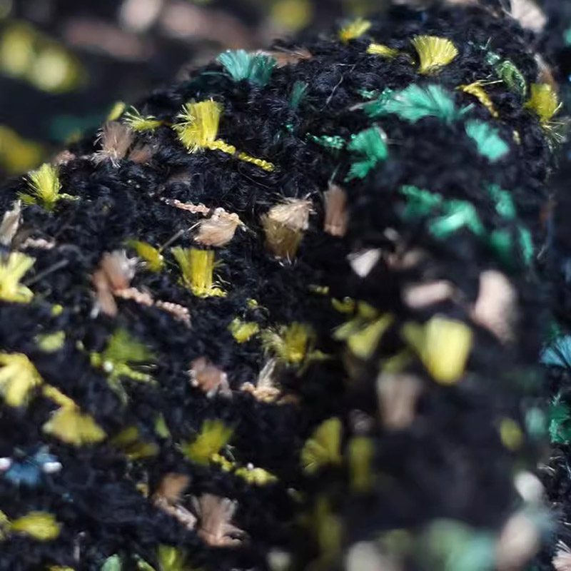 カラフルなリボン先染めツイード生地女性のための秋のコートスカ - Sewing Tweed Fabric のレビューと価格