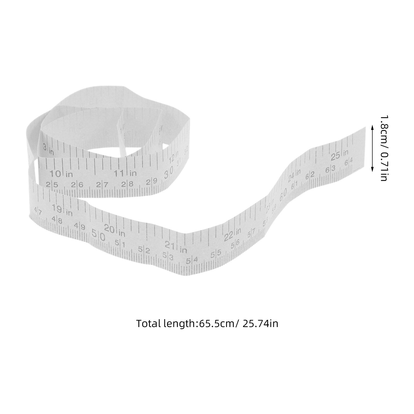紙製メジャーテープ コア64cm 仕立て用 ソフト 片面メジ - Sewing Garments のレビューと価格
