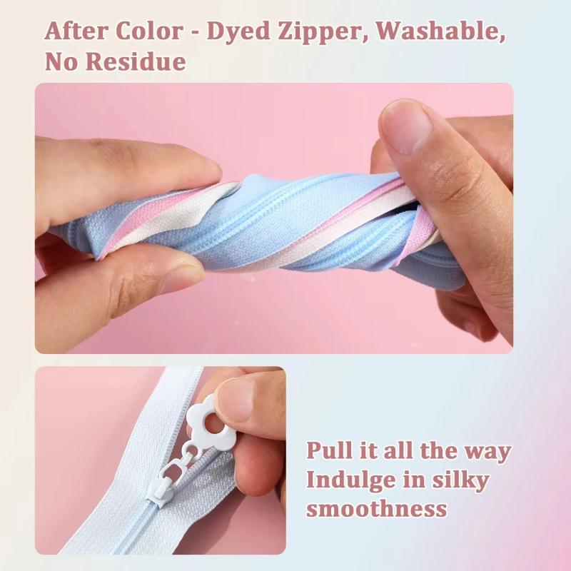 2.0メートルジッパー+5つのジッパーヘッド、ナイロンジッパ - Sewing Garments のレビューと価格