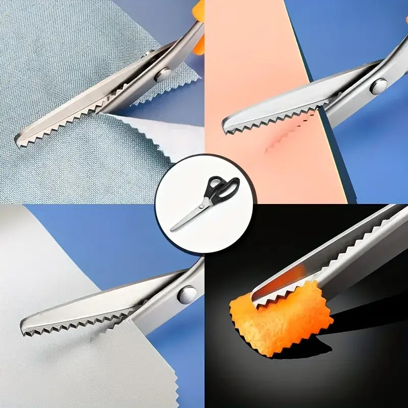 プロ仕様のピンキングシザー、鋸歯状の刃、ヘビーデューティーな - Pinking Shear Blade のレビューと価格
