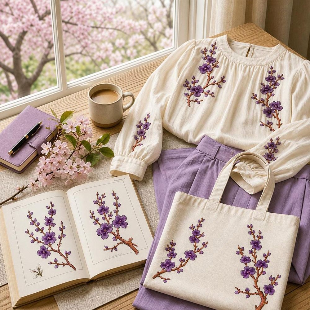 DIY桜の花アイロン接着パッチ アイロン接着＆縫い付け ホッ - Sewing In Textile のレビューと価格