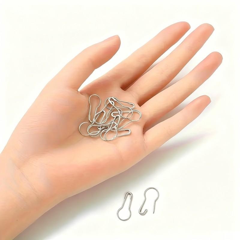 ひょうたん型ヘッド鉄製安全ピン、10個入り、衣類ラベル固定用 - Sewing Label のレビューと価格