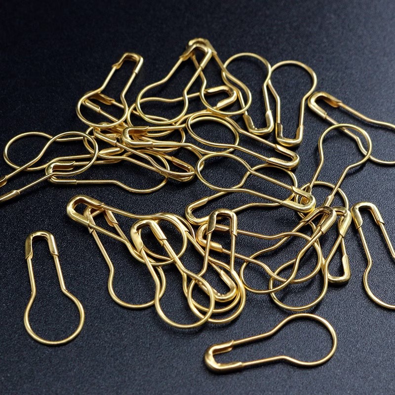 ひょうたん型のヘッドが付いた鉄製安全ピン1個、衣類のラベル固 - Sewing Label のレビューと価格
