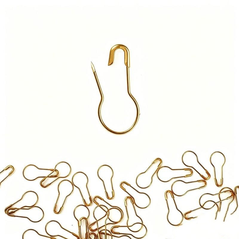 ひょうたん型のヘッドが付いた鉄製安全ピン1個、衣類のラベル固 - Sewing Label のレビューと価格
