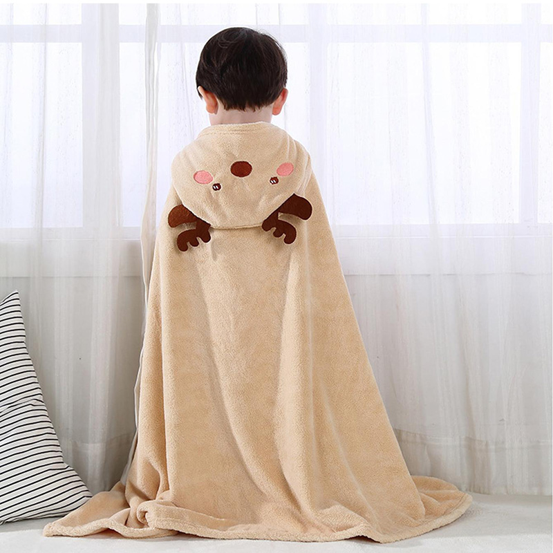可愛い漫画柄のコーラルフリース素材の着る毛布、柔らかく快適で - Sewing Fleece のレビューと価格