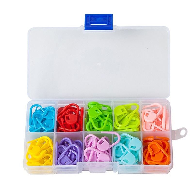 100 個カラー小さなクリップ縫製用品編み物かぎ針編みロック - Sewing Necessities のレビューと価格